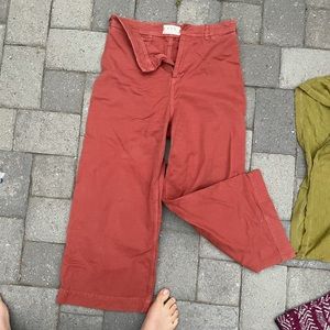 We the free orange pants wide leg. Size 31